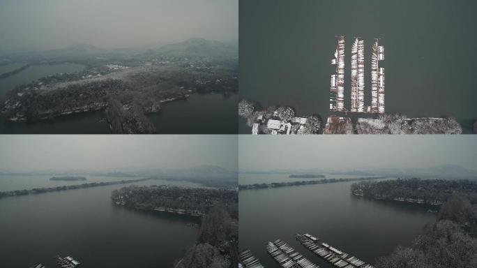 杭州西湖雪景