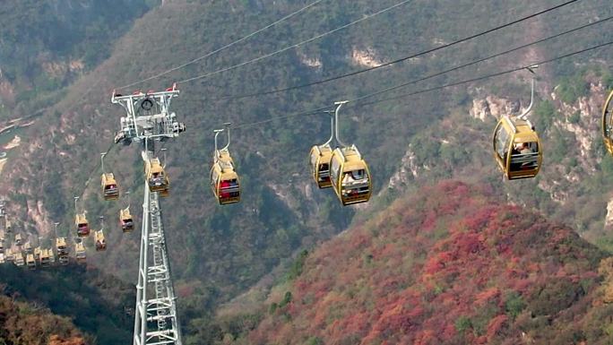 太行深山里的索道