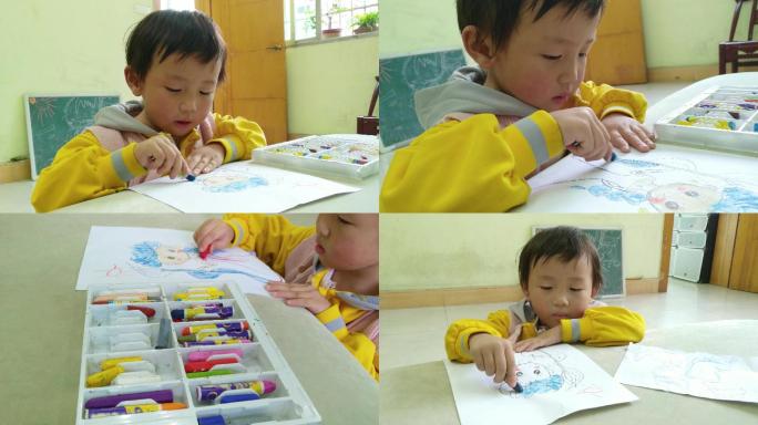 4K合辑儿童画画—绘画美术课—小学生托管