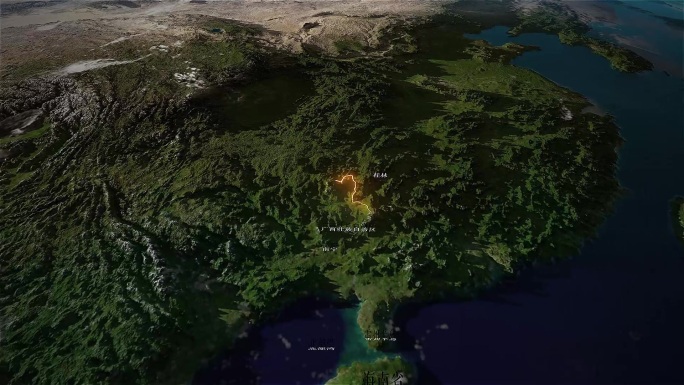 柳州地形图
