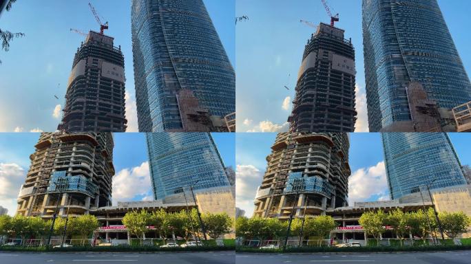 上海建工建筑大厦4K实拍