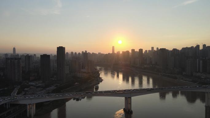 重庆嘉陵江夕阳