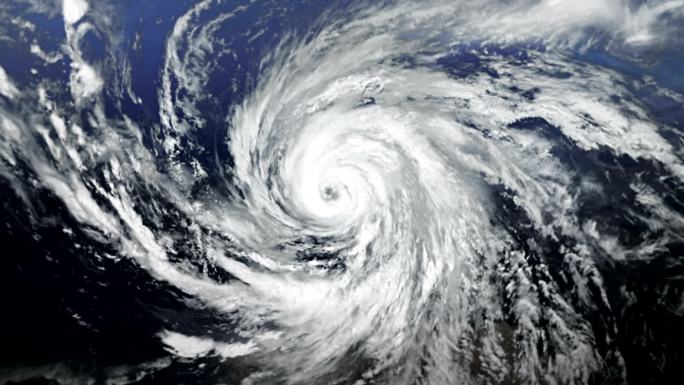飓风特效动画宣传片素材气象图