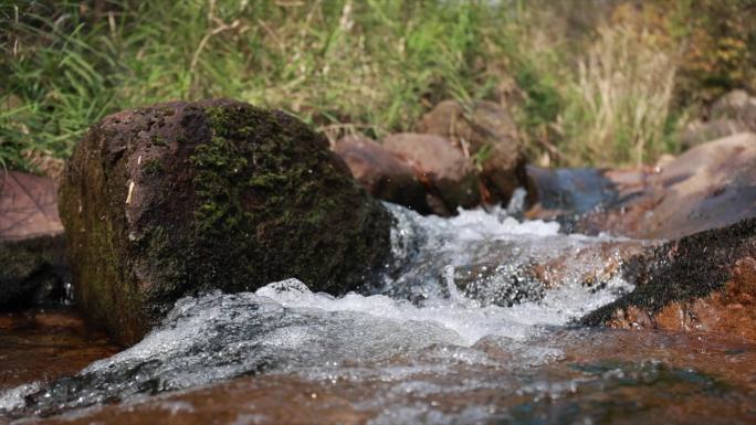 实拍高帧升格水流视频