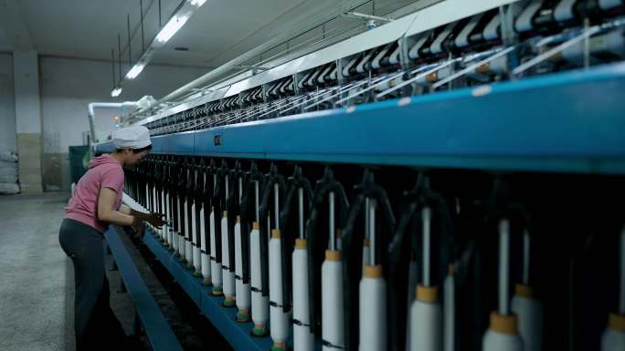 通棉三厂 生产 纺织 70年代  张謇