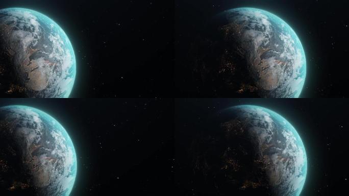 地球宇宙太空片头动画