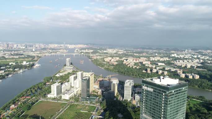 广州黄埔生物岛官洲生命科学抬头全景