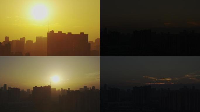 【新】远近景几组城市日出日落