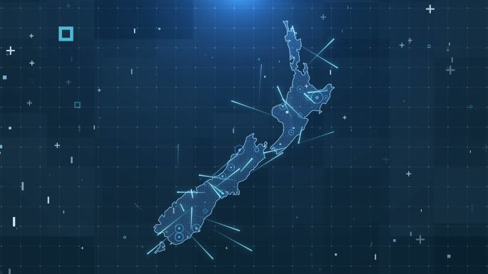 新西兰地图连接完整