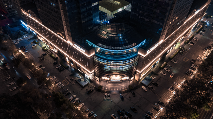 石家庄 延时 夜景航拍 石家庄夜景 城市