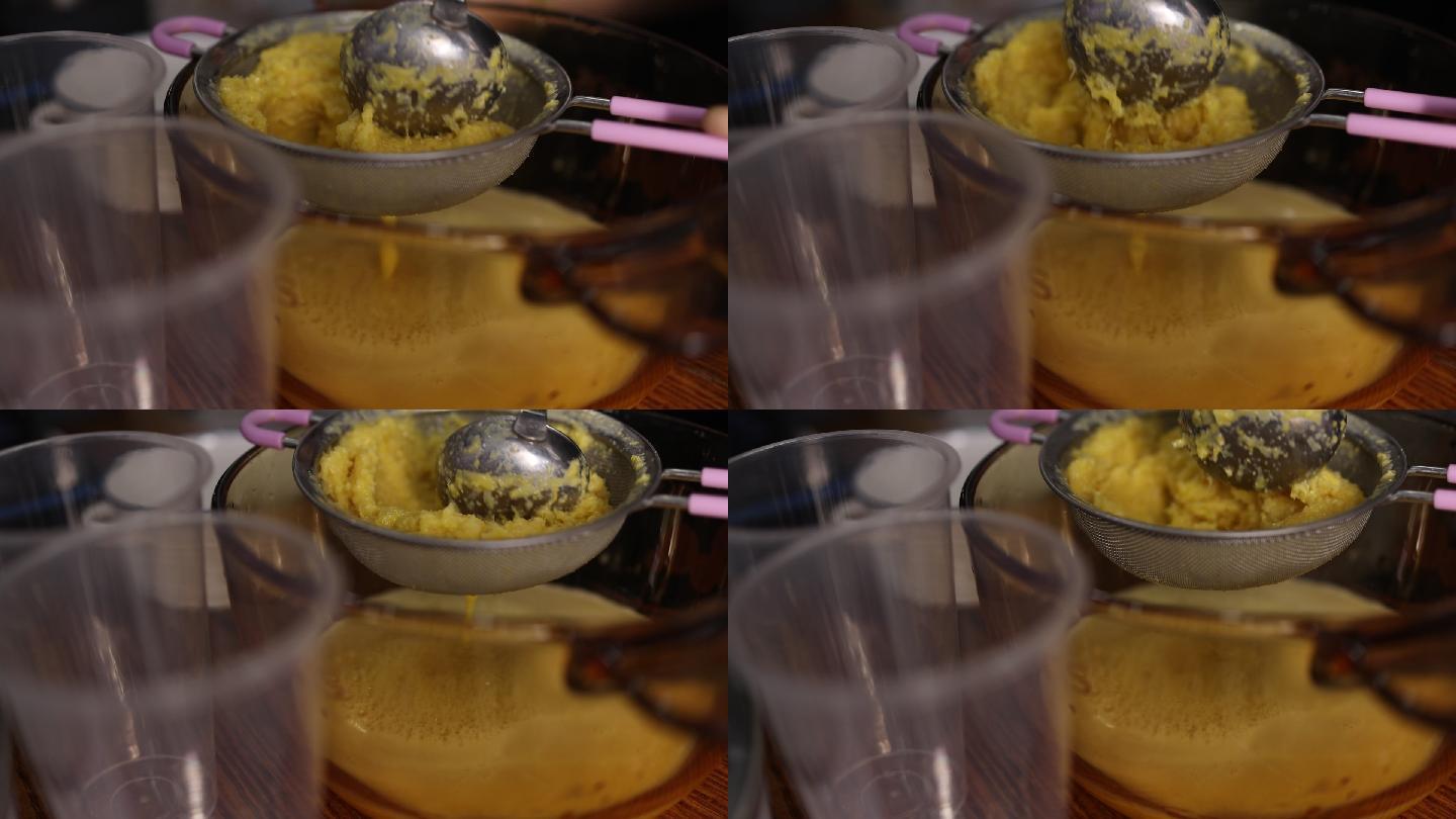 玉米西米露制作美食饮品玉米汁高清50帧