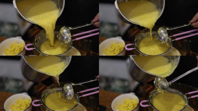 玉米西米露制作美食饮品玉米汁高清50帧