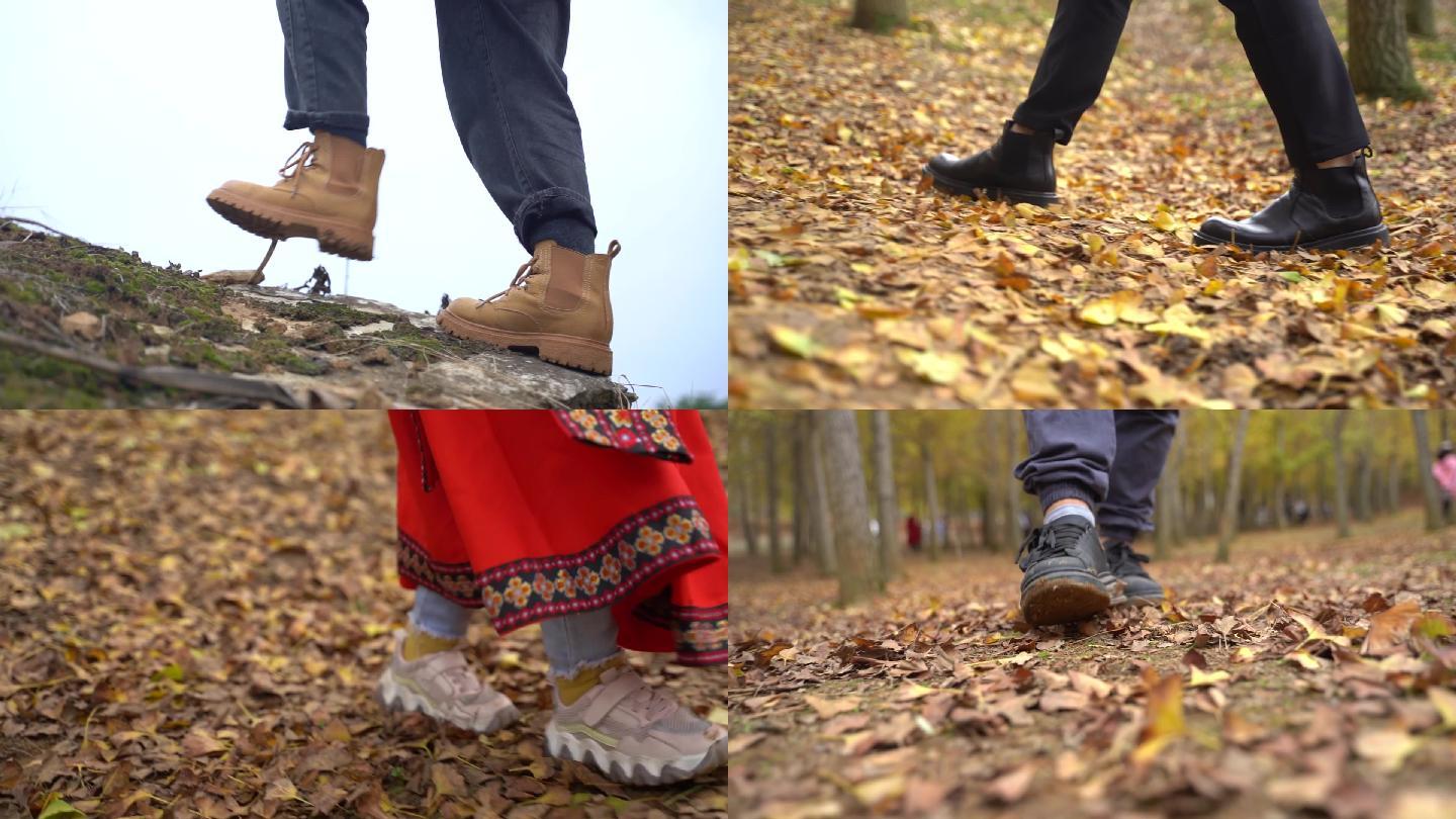 脚步特写,脚,步伐,道路,前进的脚步.