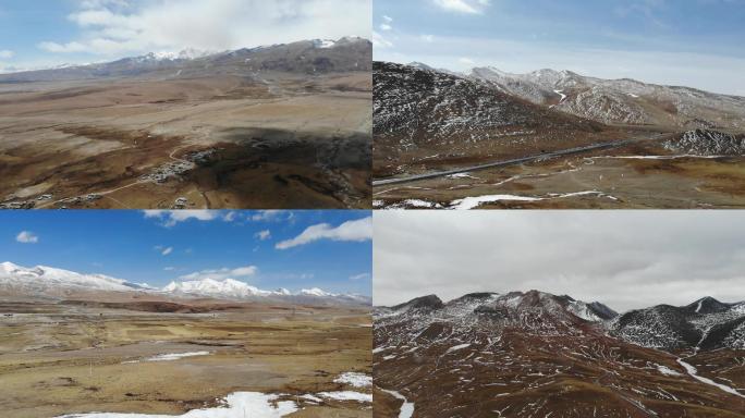 西藏当雄 念青唐古拉山 4K航拍