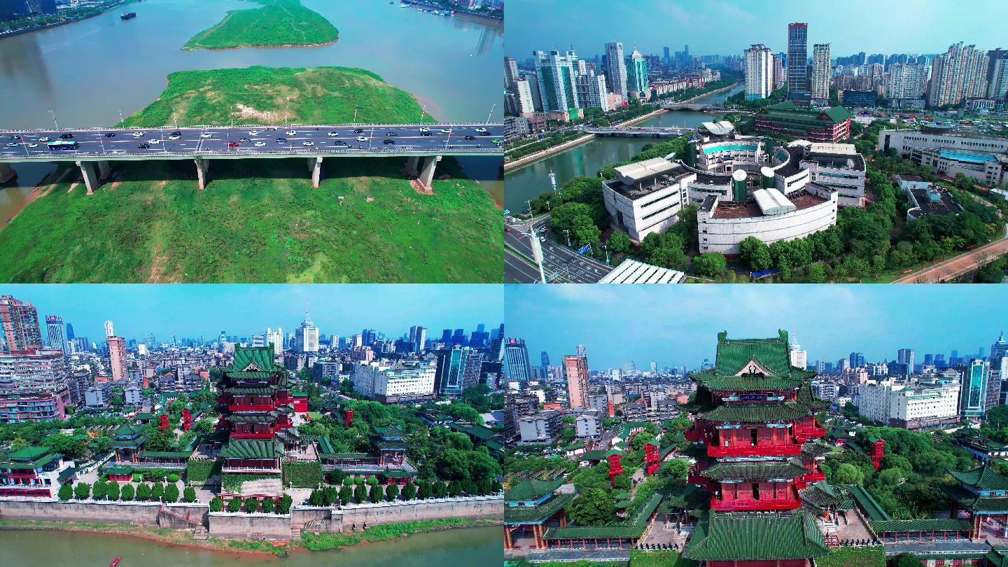 南昌城市建筑多镜头航拍最新