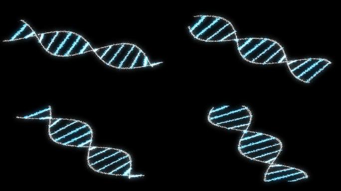 旋转DNA遗传分子螺旋结构