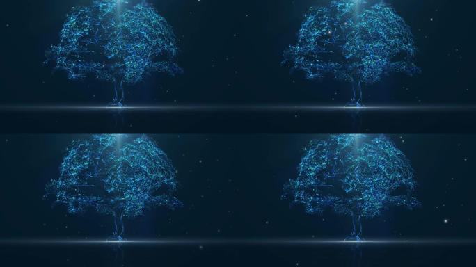 蓝色梦幻唯美大树2