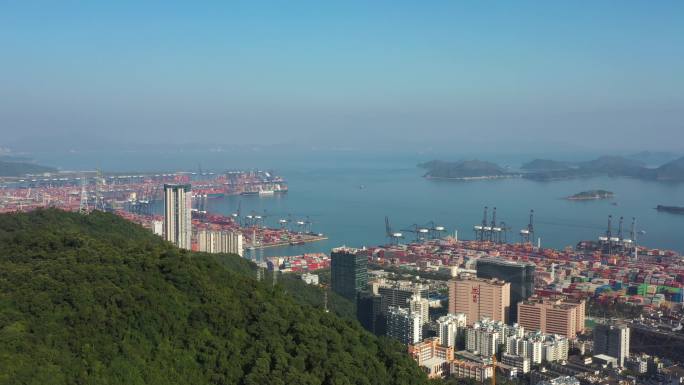 原创航拍盐田港大景