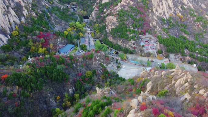 [4K]航拍素材.北京凤凰岭秋色全景