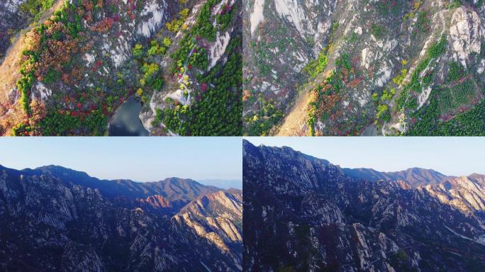 [4K]航拍素材.北京凤凰岭秋色俯瞰