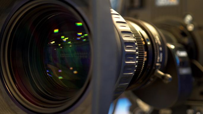 摄像机变焦对焦摄像器材录制中空镜转场素材
