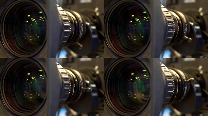 摄像机变焦对焦摄像器材录制中空镜转场素材
