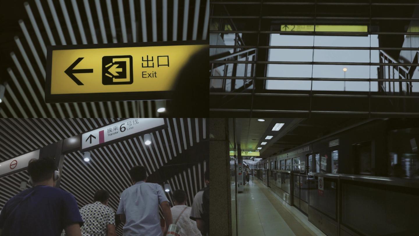 重庆轻轨地铁人流超清素材