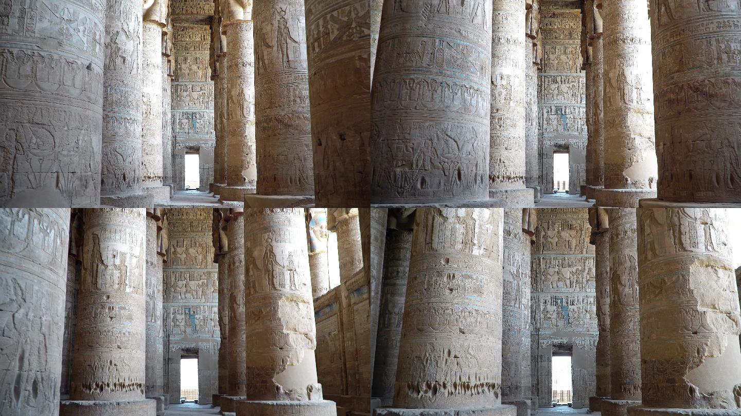埃及哈索神庙的内部。