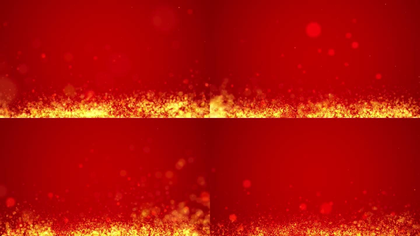 红色粒子背景-10