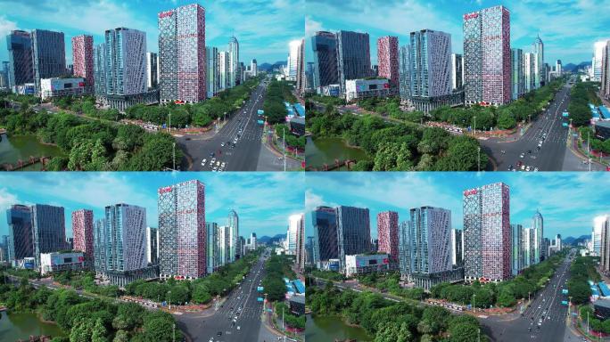 柳州城市住宅建筑航拍