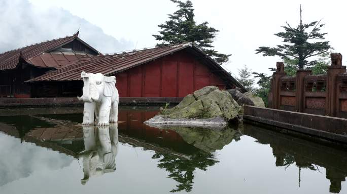 4k峨眉山洗象池