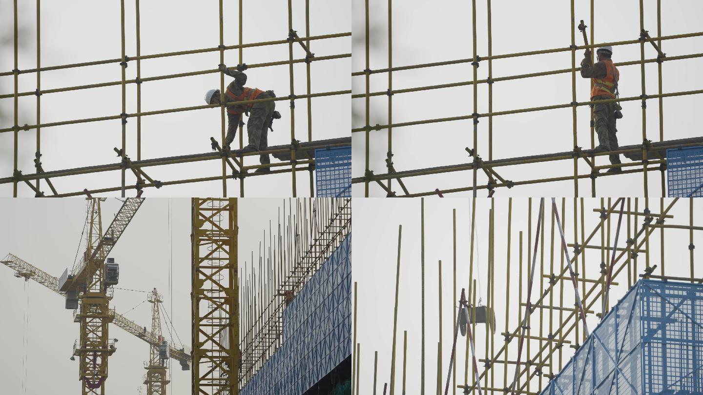 北京建筑农民工劳动者工人施工