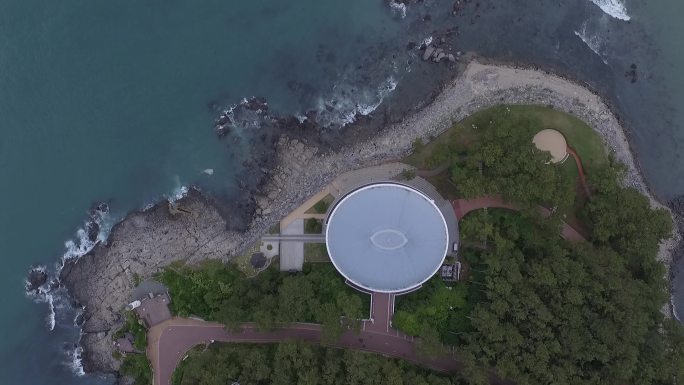 海边小岛航拍