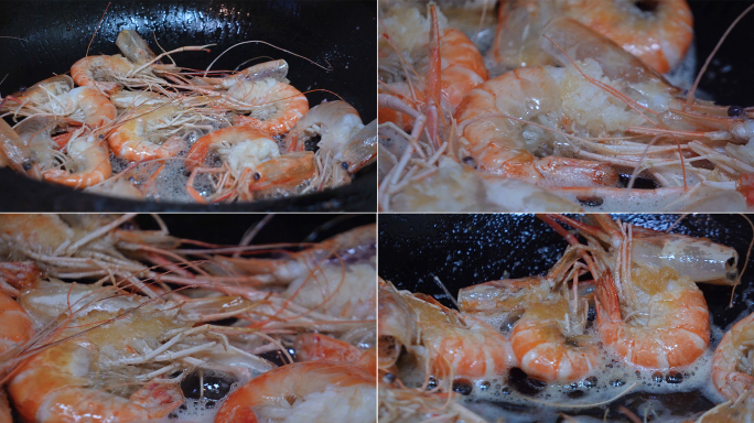 红烧磷虾海鲜美食