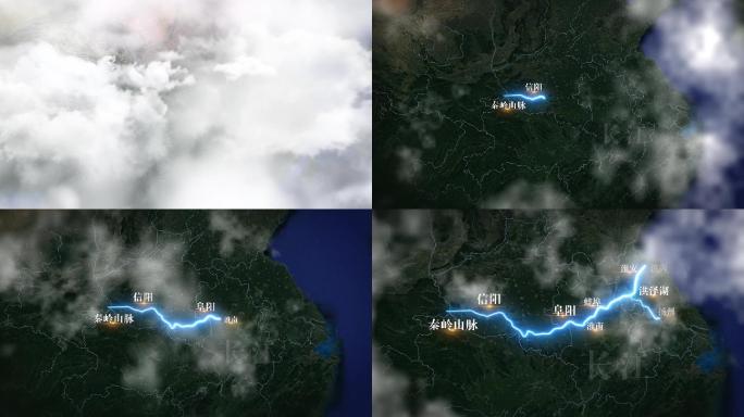 淮河水系地图