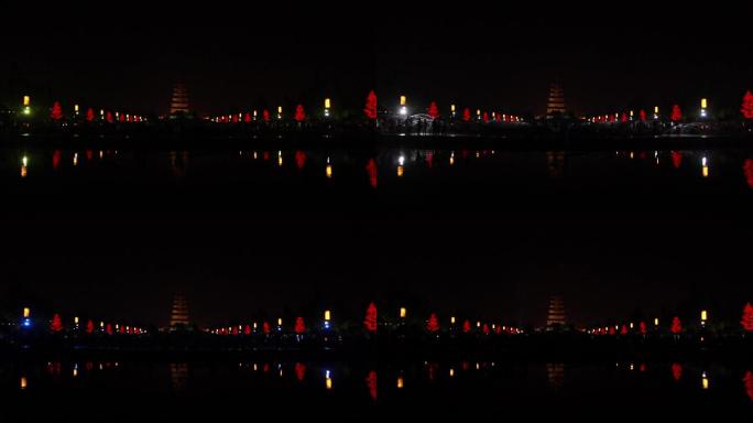 高清拍摄西安大雁塔音乐喷泉（1）前奏
