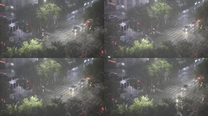 下雨的城市 下雨的街道