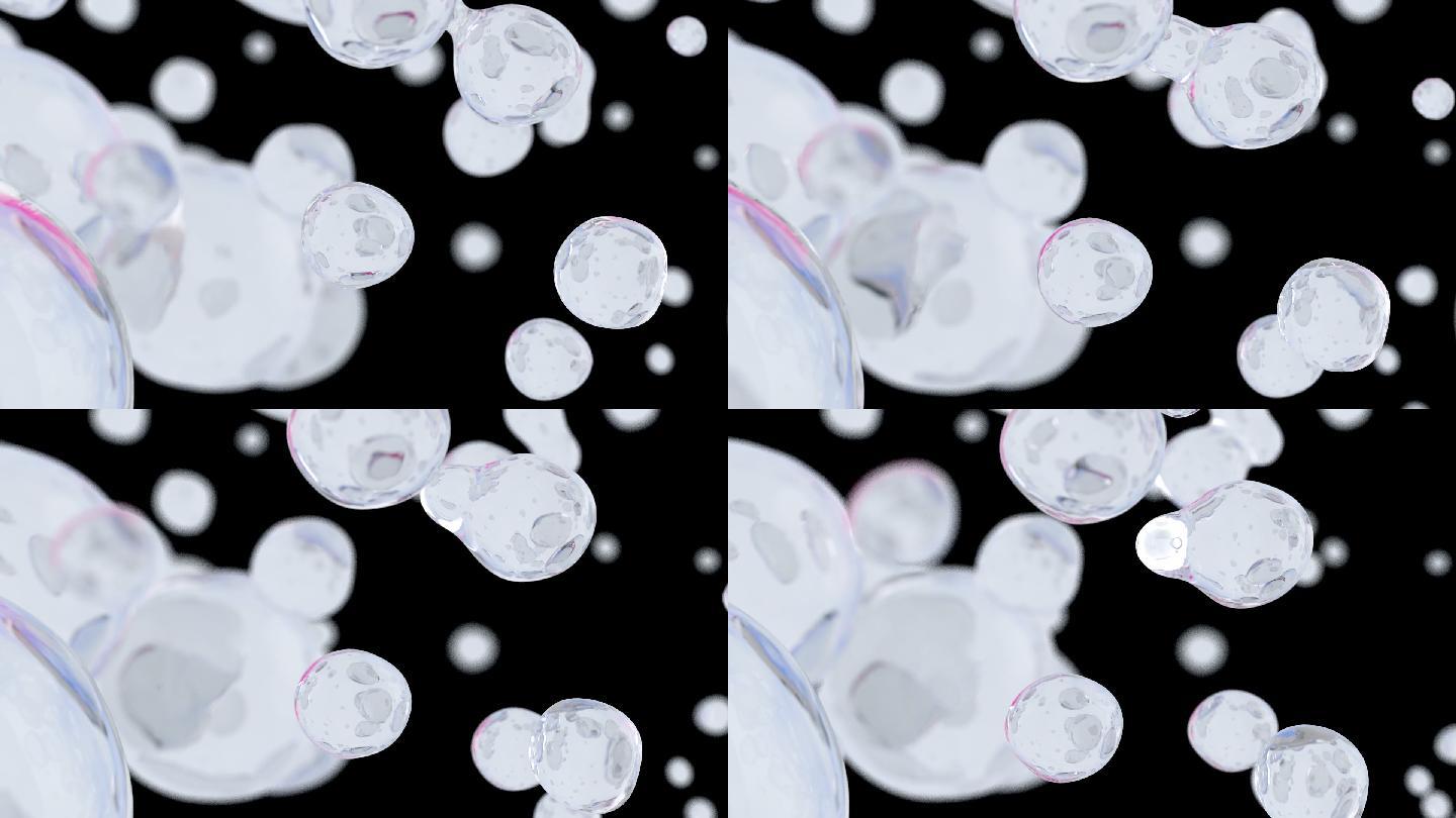 透明通道水分子水珠动画
