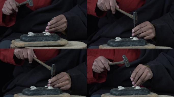 手工 银饰 佩戴 青海 藏族 果洛 工具