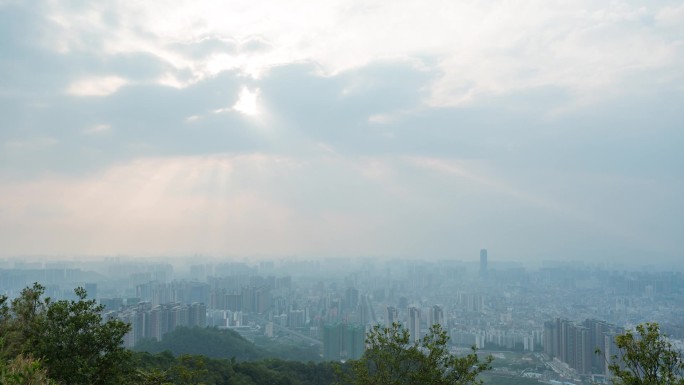 大气城市广角延时