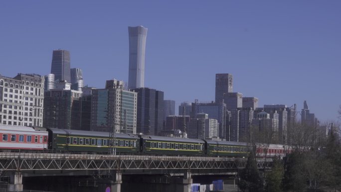 北京铁路火车视频拍摄素材
