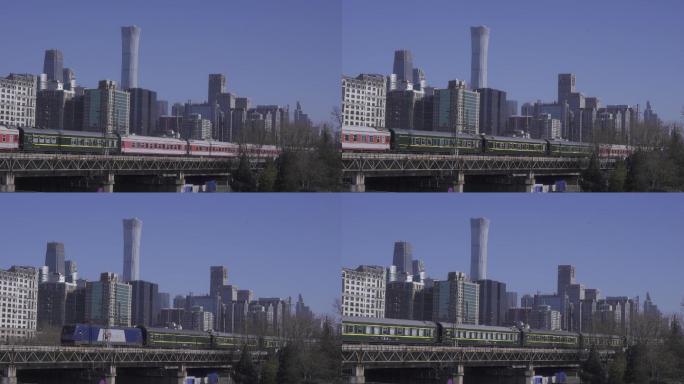 北京铁路火车视频拍摄素材