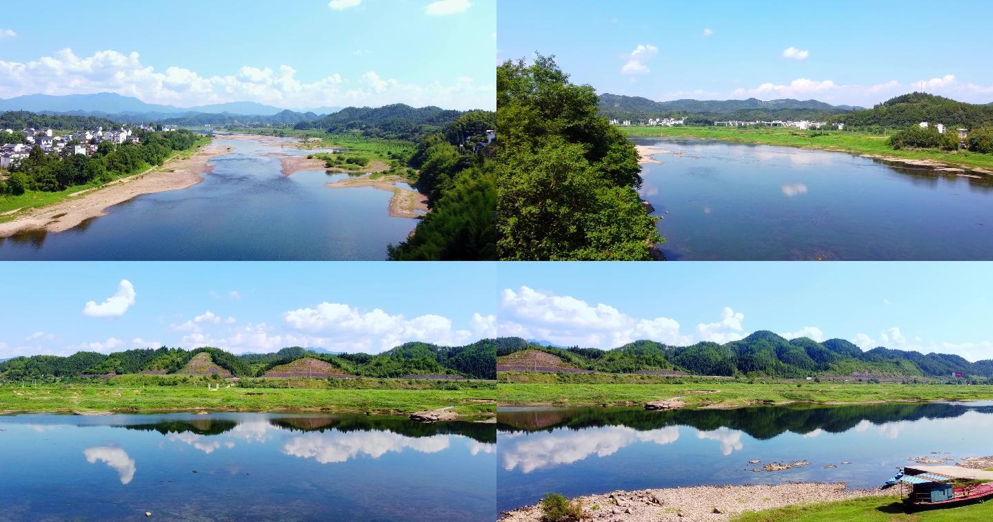 綠水青山 美麗中國 藍天白雲 唯美航拍