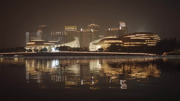 郑州商务内环CBD夜景4K