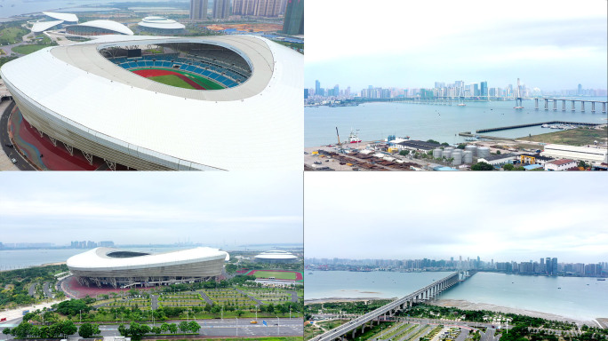 【4K】湛江奥林匹克体育中心周边