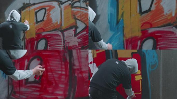 【合集】街头创意涂鸦实拍原始素材