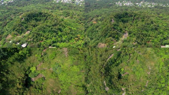 4K航拍海口制高点雷琼火山口