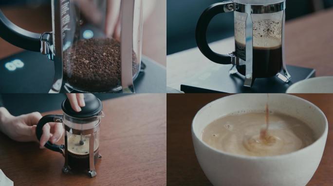 咖啡制作过程冲泡