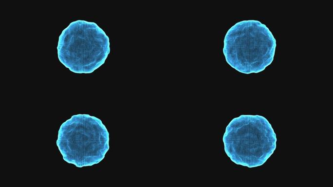 【透明通道】粒子光球背景-03