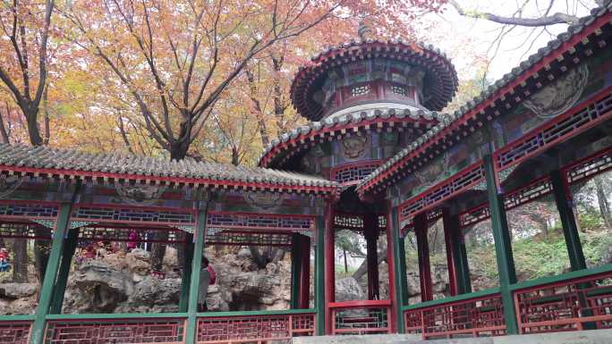 深秋的北京，皇家园林素材